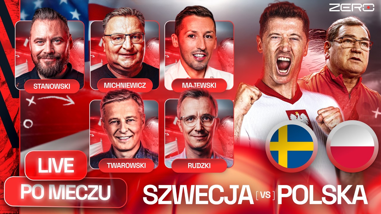 SZWECJA-POLSKA (3-2) LIVE PO MECZU - STANOWSKI, MICHNIEWICZ, TWAROWSKI, RUDZKI, MAJEWSKI