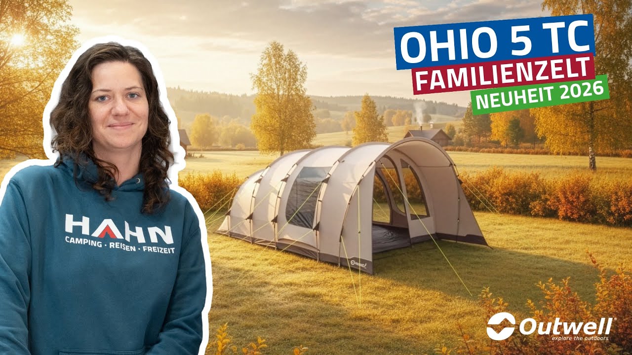 Outwell Ohio 5 TC &ndash; hochwertiges 5-Personen Familienzelt aus TC-Material