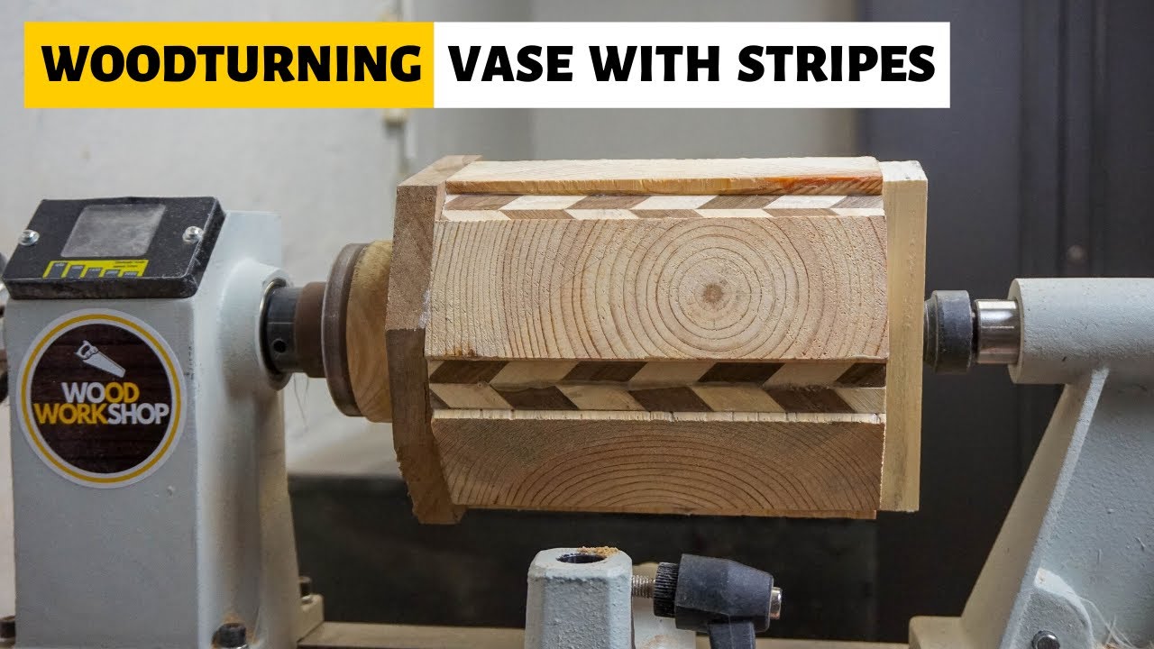 Woodturning - Vase With Stripes