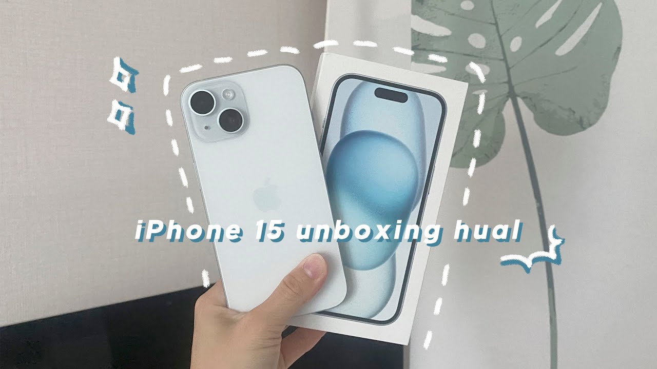 폼 미쳤다&bull;&bull;😳 아이폰 15 블루 언박싱 및 후기🩵 [미트]