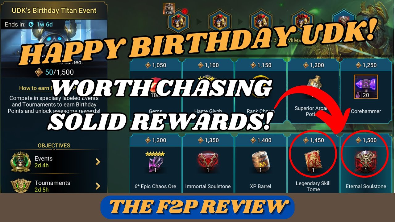 UDK Titan Event & Hero's Path! | The F2P Review | RAID: Shadow Legends