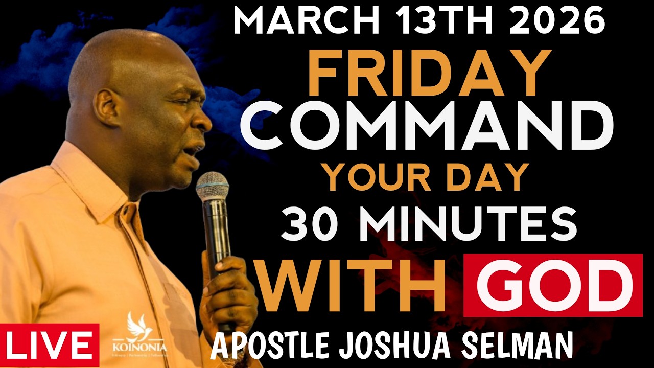 Управляйте своей пятницей с Богом | Мощные пророческие молитвы 13 марта | Апостол Джошуа Селман