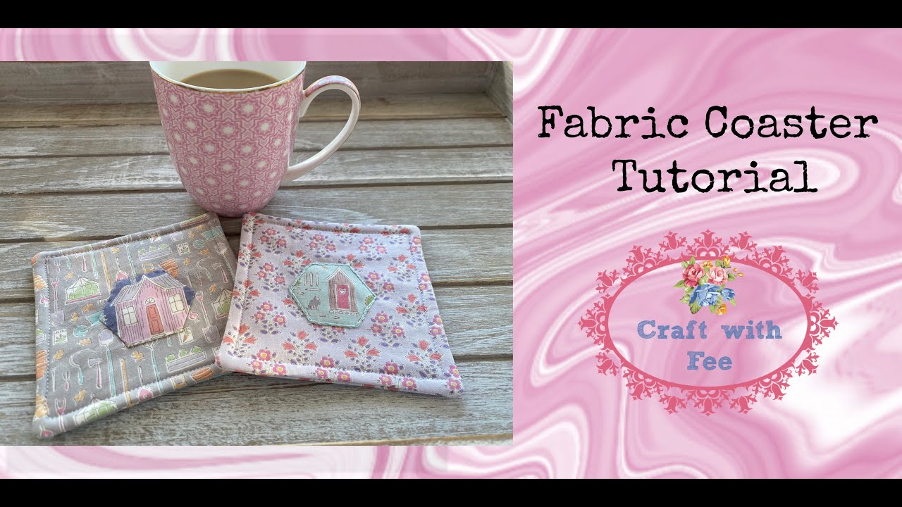 Let's Make Fabric Coasters and Learn how to make an EPP shape and to use Fusible Applique Paper
