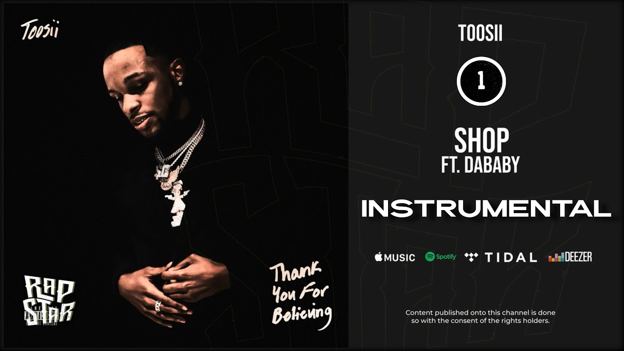 Toosii - shop (Official Instrumental) ft. DaBaby