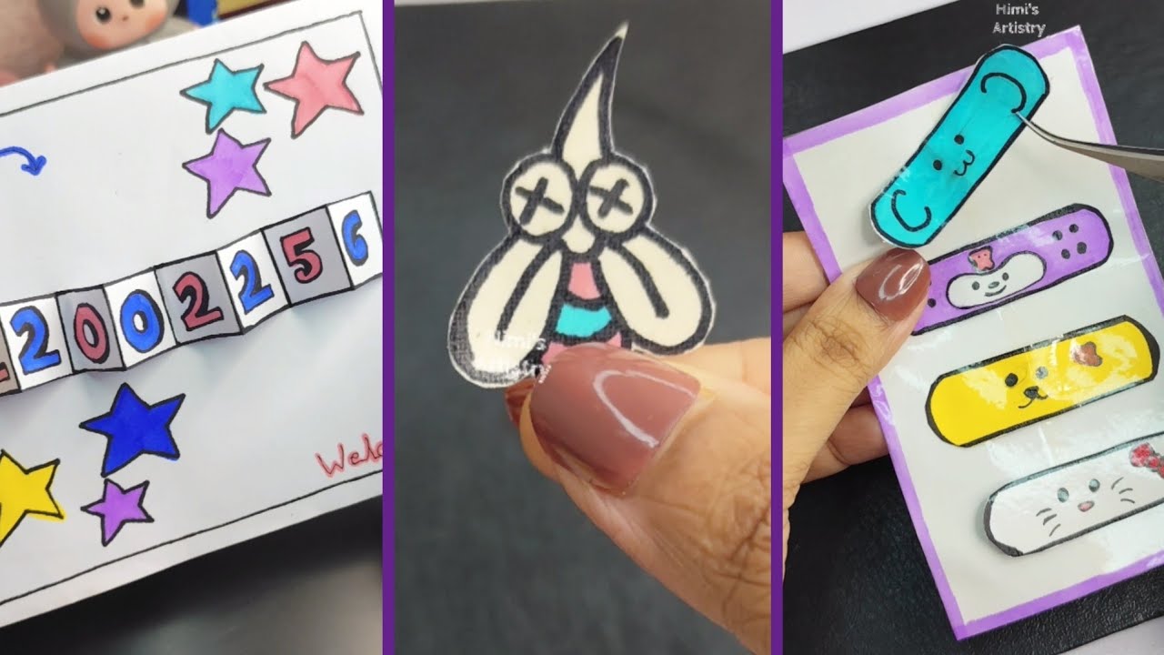 Easy craft ideas / miniature craft / how to make / DIY school project / Himi's Artistry