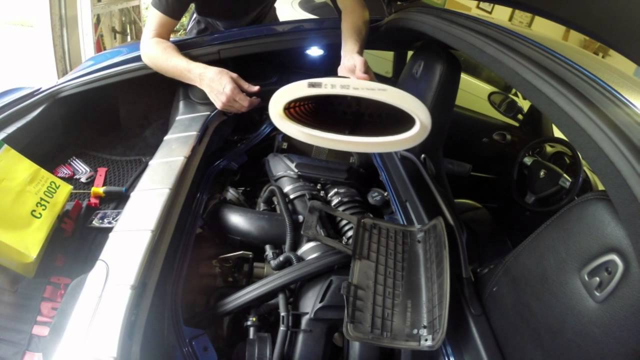 Porsche Cayman 987 Air Filter Change