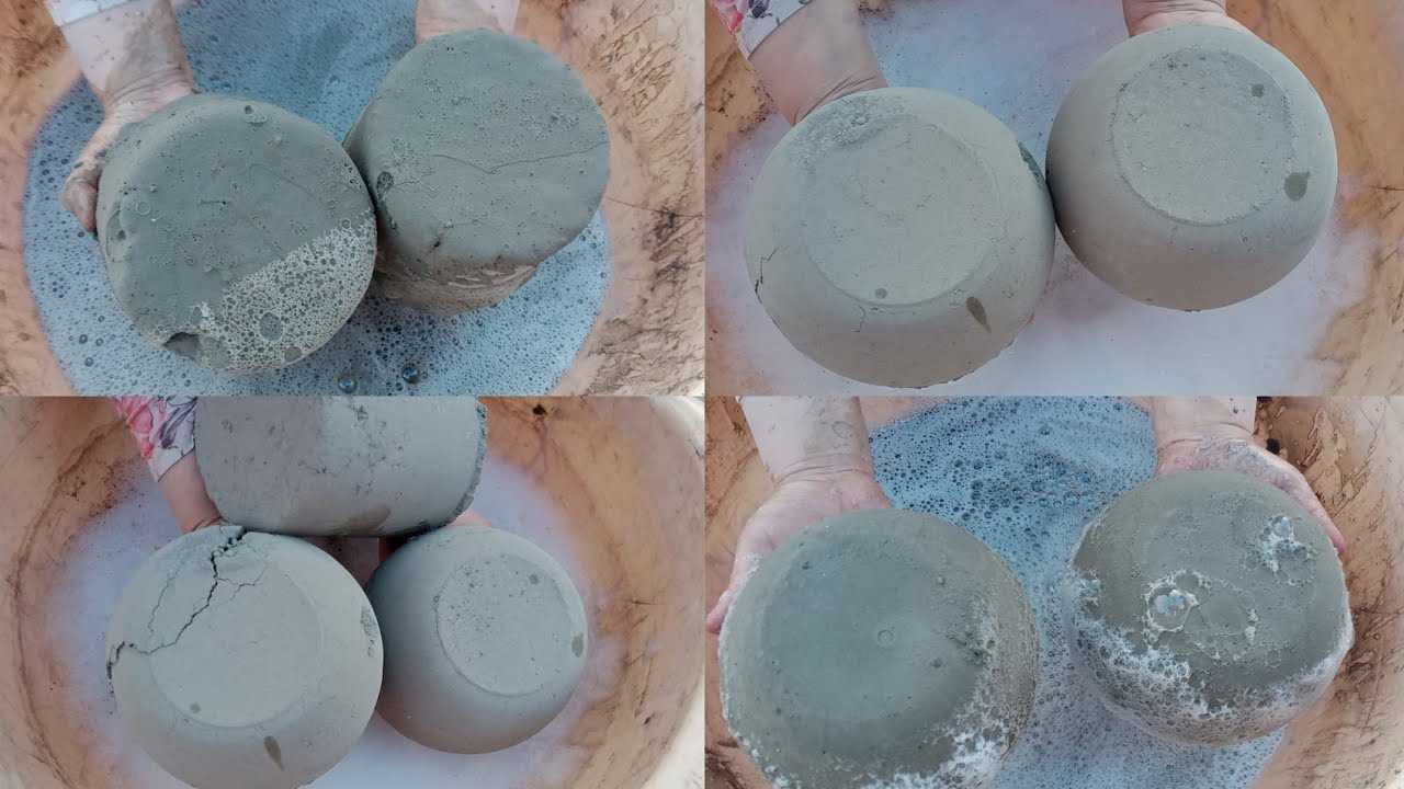 ASMR: Pure Cement Dipping Crumbling into Fomay Water#asmr #cementasmr