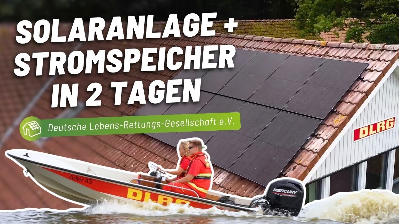 enerix Mission: Solaranlage mit Speicher in 2 Tagen f&uuml;r die DLRG installiert