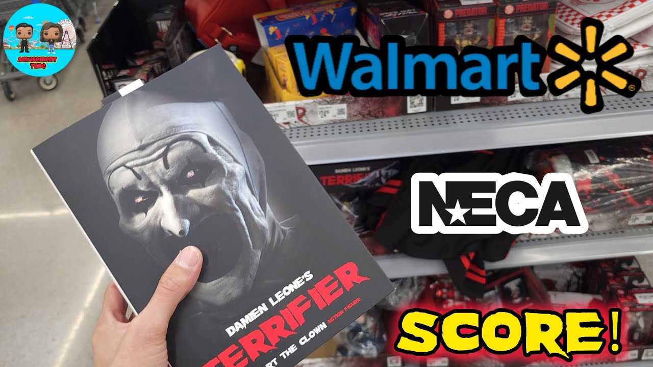 Walmart Terrifier Neca Hunt! Art The Clown Neca Figure | Horror Neca | Walmart Horror Section 