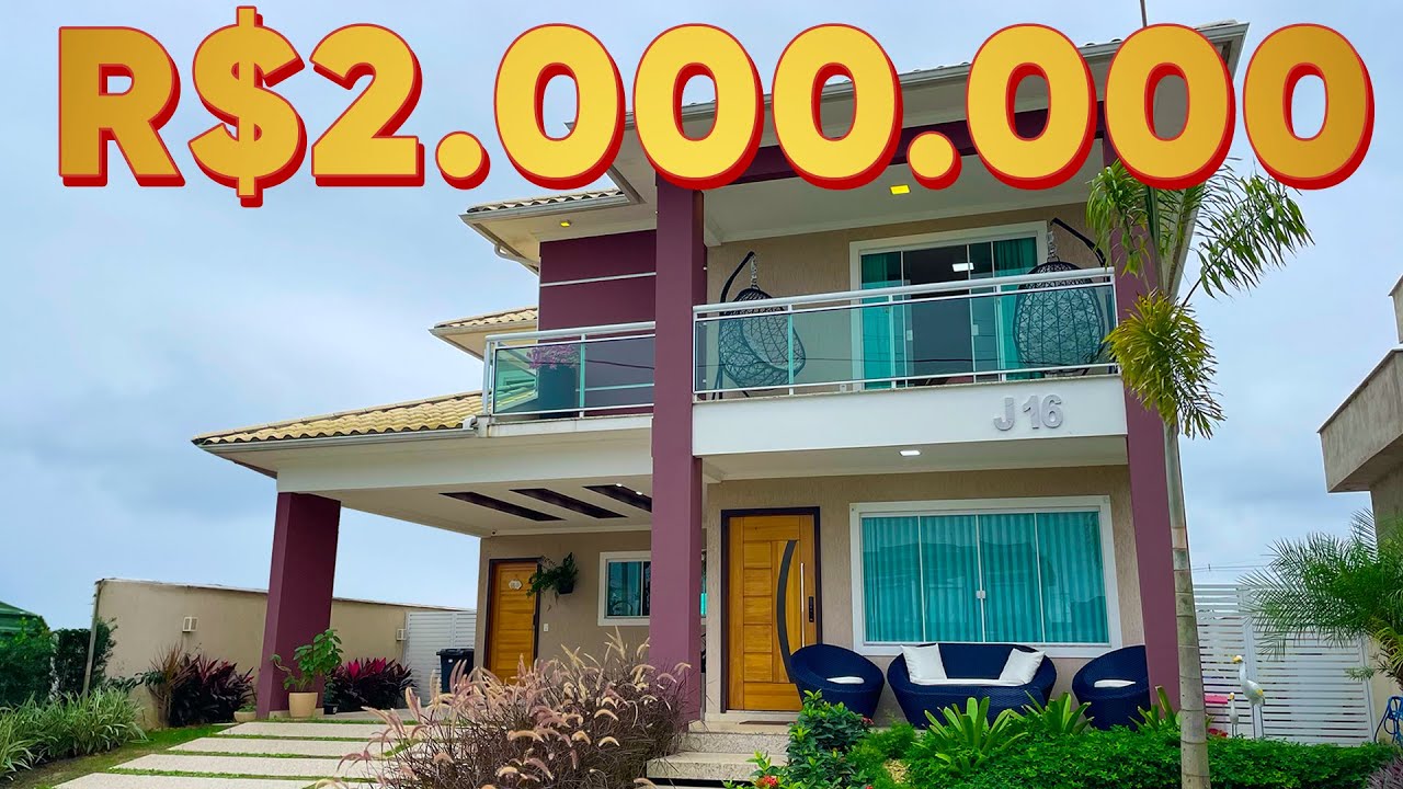 ✨ CASA DE LUXO, MOBILIADA NO LANDSCAPE MARICÁ. 5 QUARTOS 4 SUÍTES, PISCINA & ÁREA GOURMET