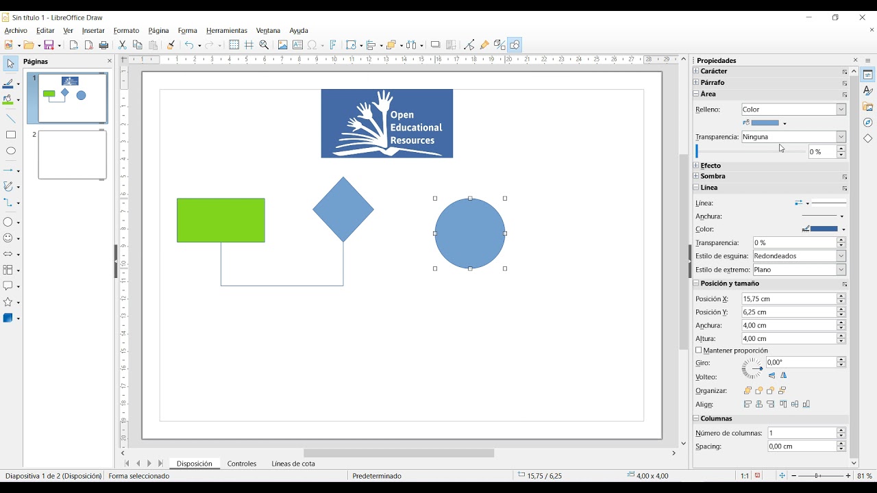 Diagrama con LibreOffice Draw