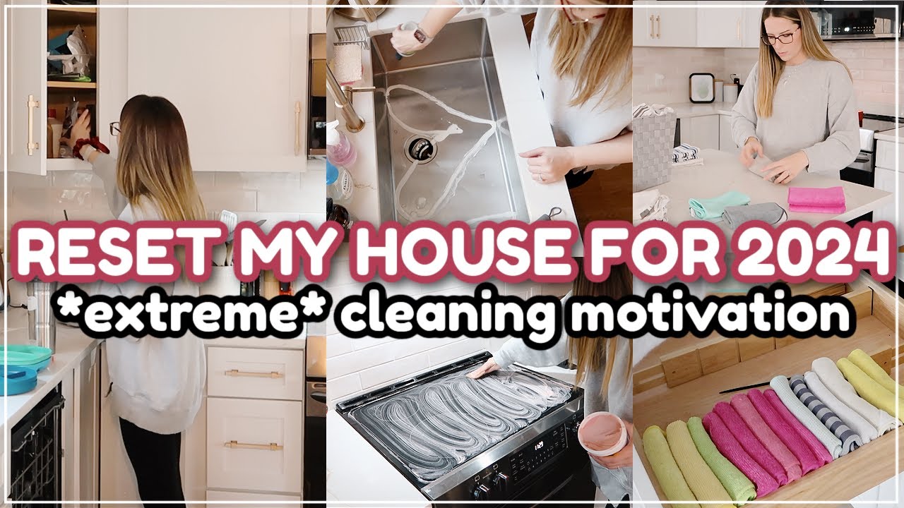 DEEP CLEANING MY DIRTY HOUSE 😱 Cleaning Motivation Clean With Me 2024 / Clean Declutter & Organize