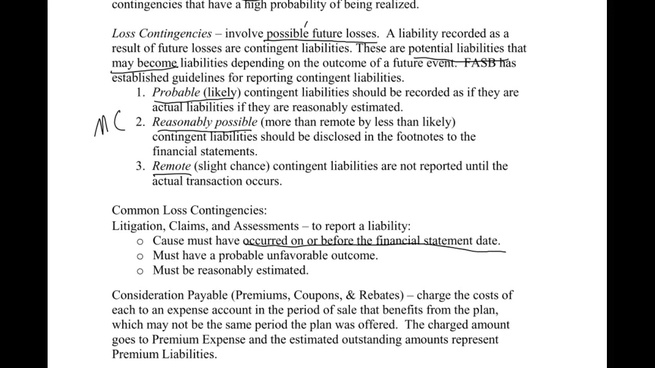 Current Liabilities & Contingencies 4 - Loss Contingencies