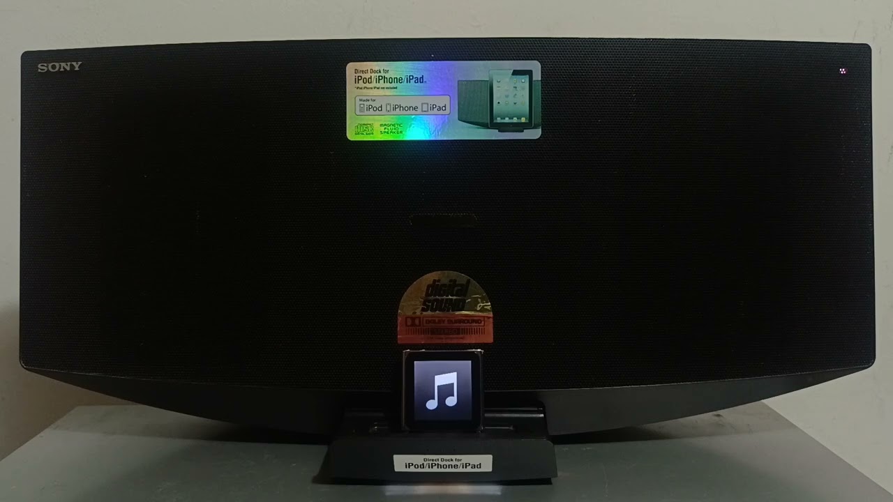 Test Sony CMT-V50iP Micro Hi-Fi Music System 40W full-range for iPod nano