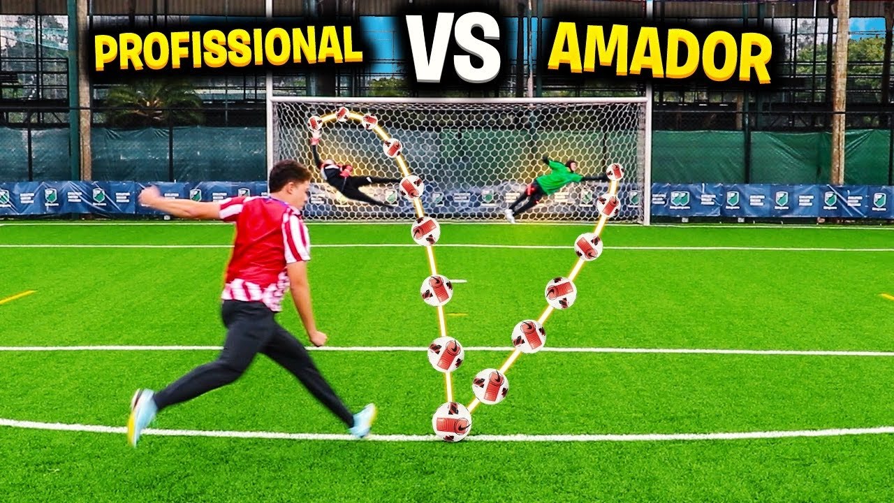 EM QUAL GOLEIRO SAI MAIS GOLA&Ccedil;O!?? (GOLEIRO PROFISSIONAL vs GOLEIRO AMADOR)