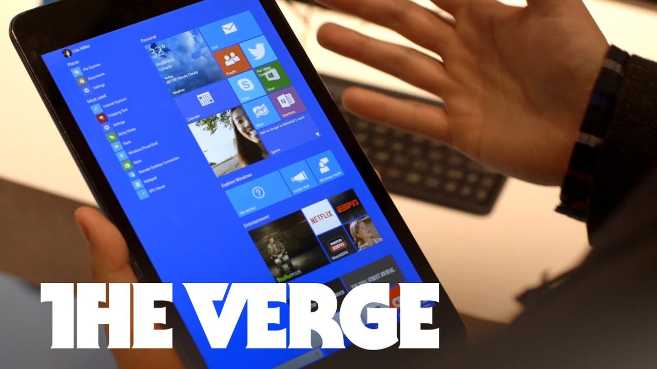 Windows 10 for tablets: it's a lot like the desktop version