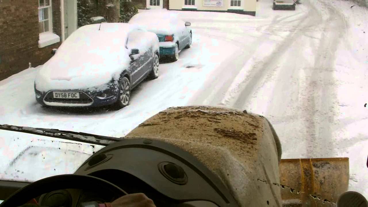 Snow ploughing-snow fun!