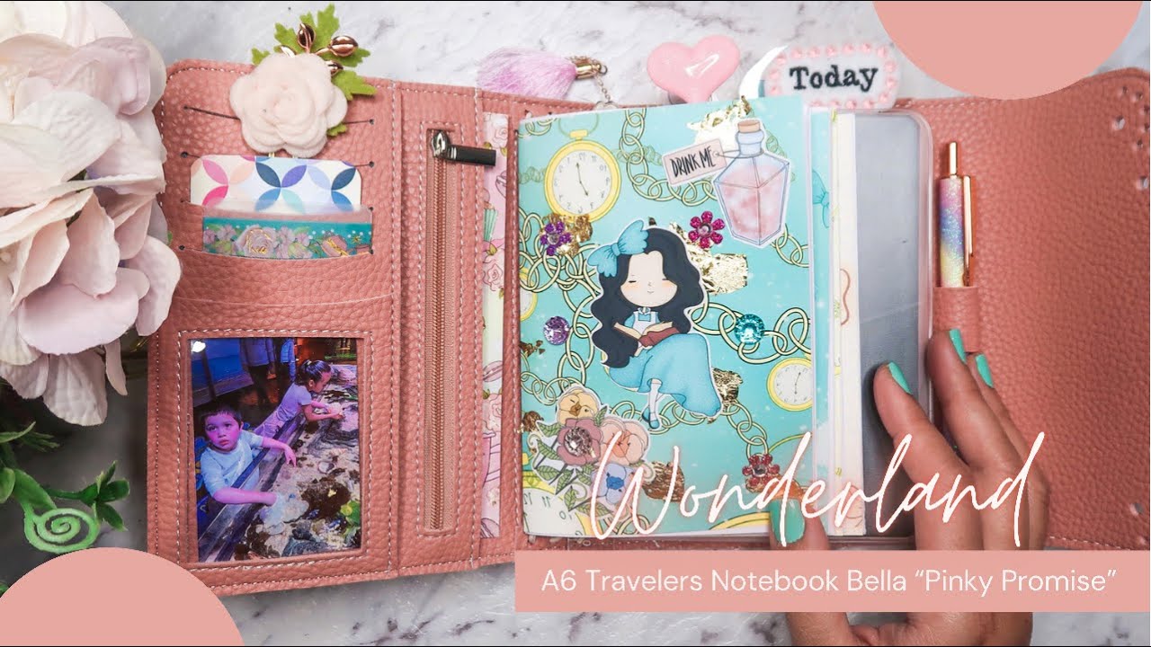 A6 Travelers Notebook Set up | Alice in Wonderland-inspired | Mumsy & Bub