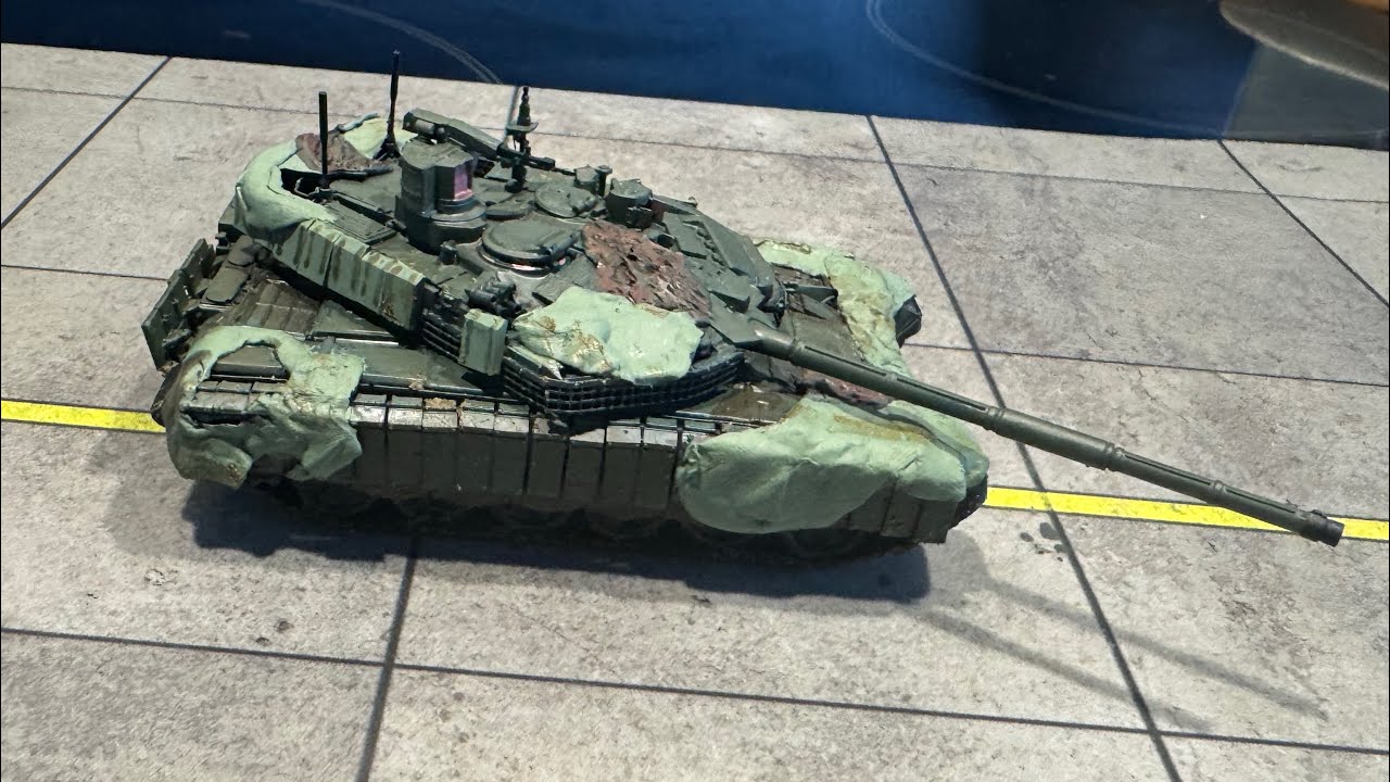 1/72 T-90M PRORYV-3 TANK.  A flawed tank?  Russian Army Modern Tank.  3D Printed finished model kit