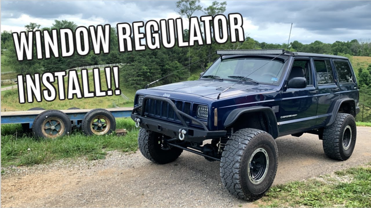 JEEP XJ WINDOW REGULATOR INSTALL!!!