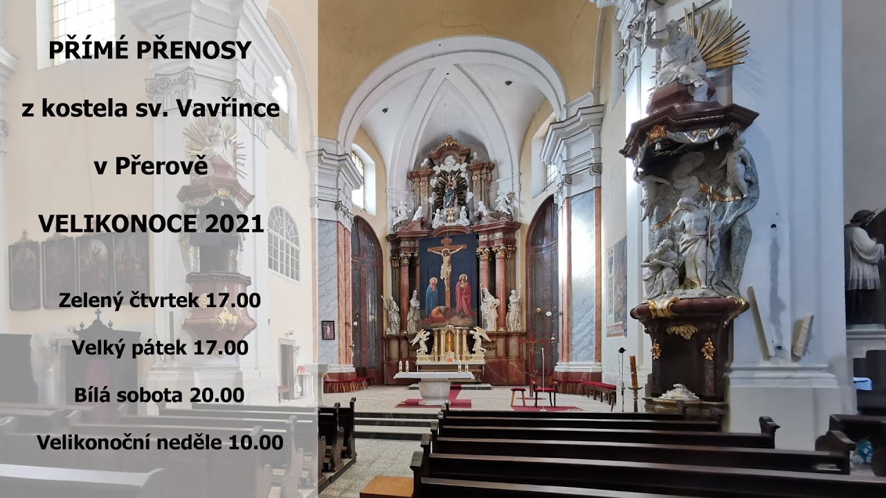 Mše svatá - Zelený čtvrtek -  1. 4. 2021 v 17 hodin Přerov