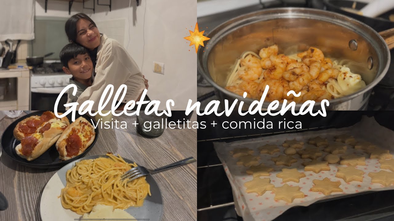 ¿Cómo preparo galletas de mantequilla? + Visitas en casa + actividad navideña familiar 🤍 #vlogmas 