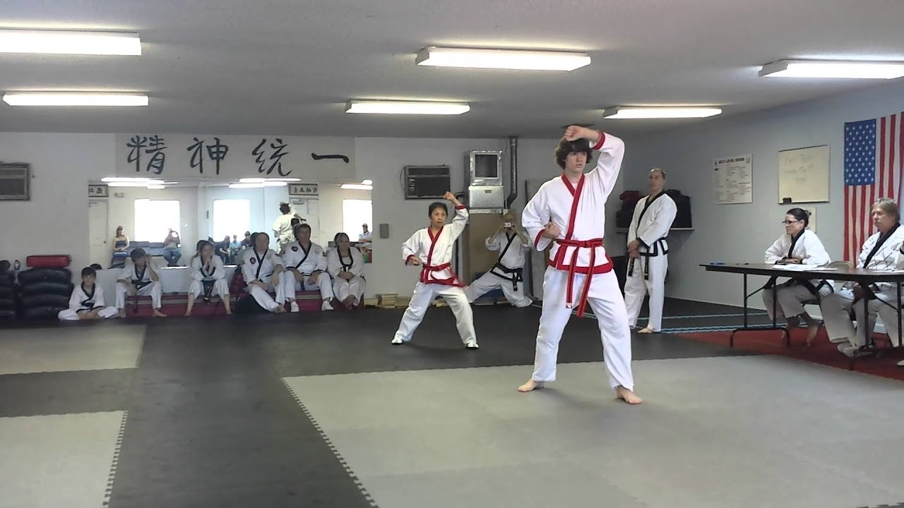 Brandons black belt test- Form #5 Pyong Ahn Ih Dan