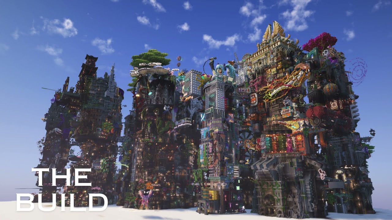 I participated in a 400 player build collab on the bakery server.