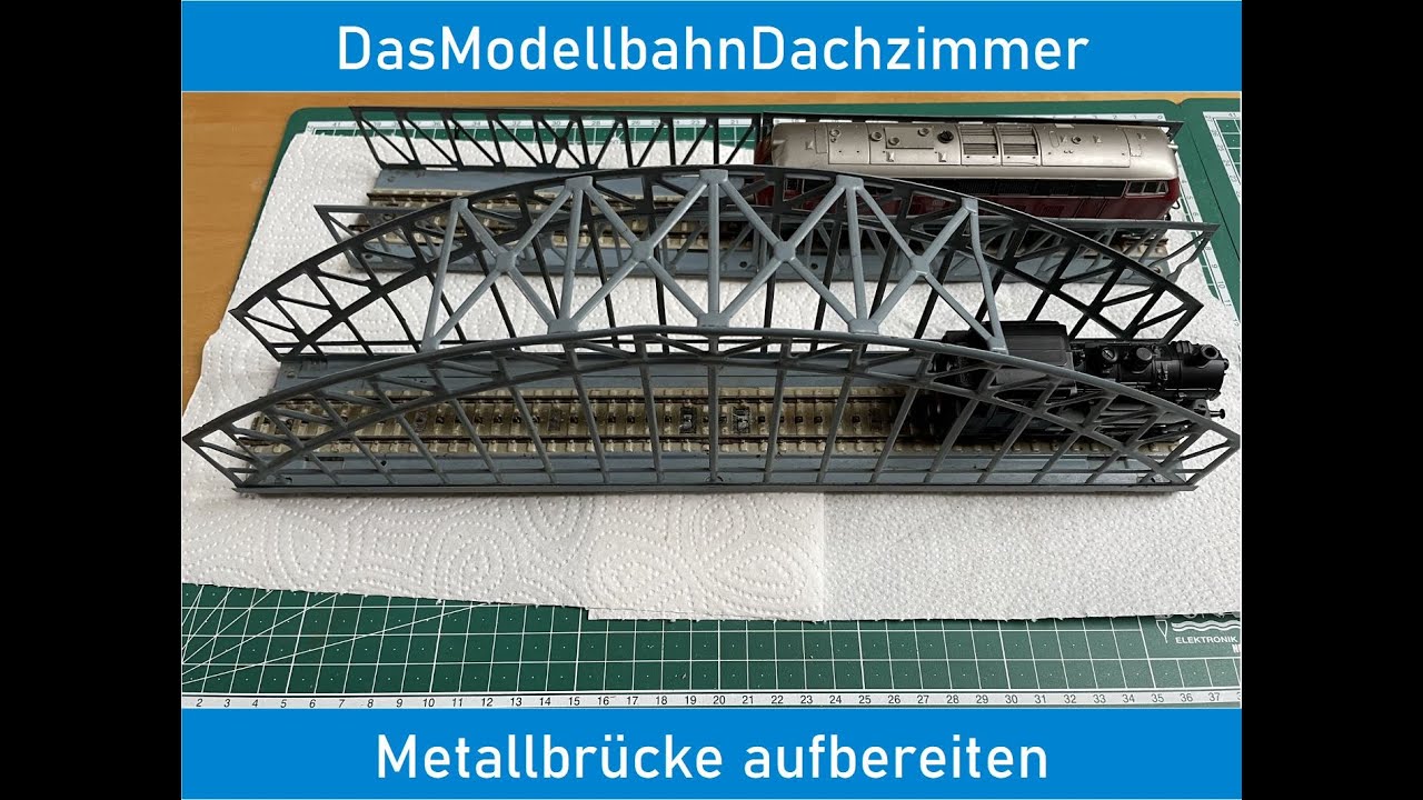 DasModellbahnDachzimmer - Märklin M-Gleis-Brücke aufbereiten