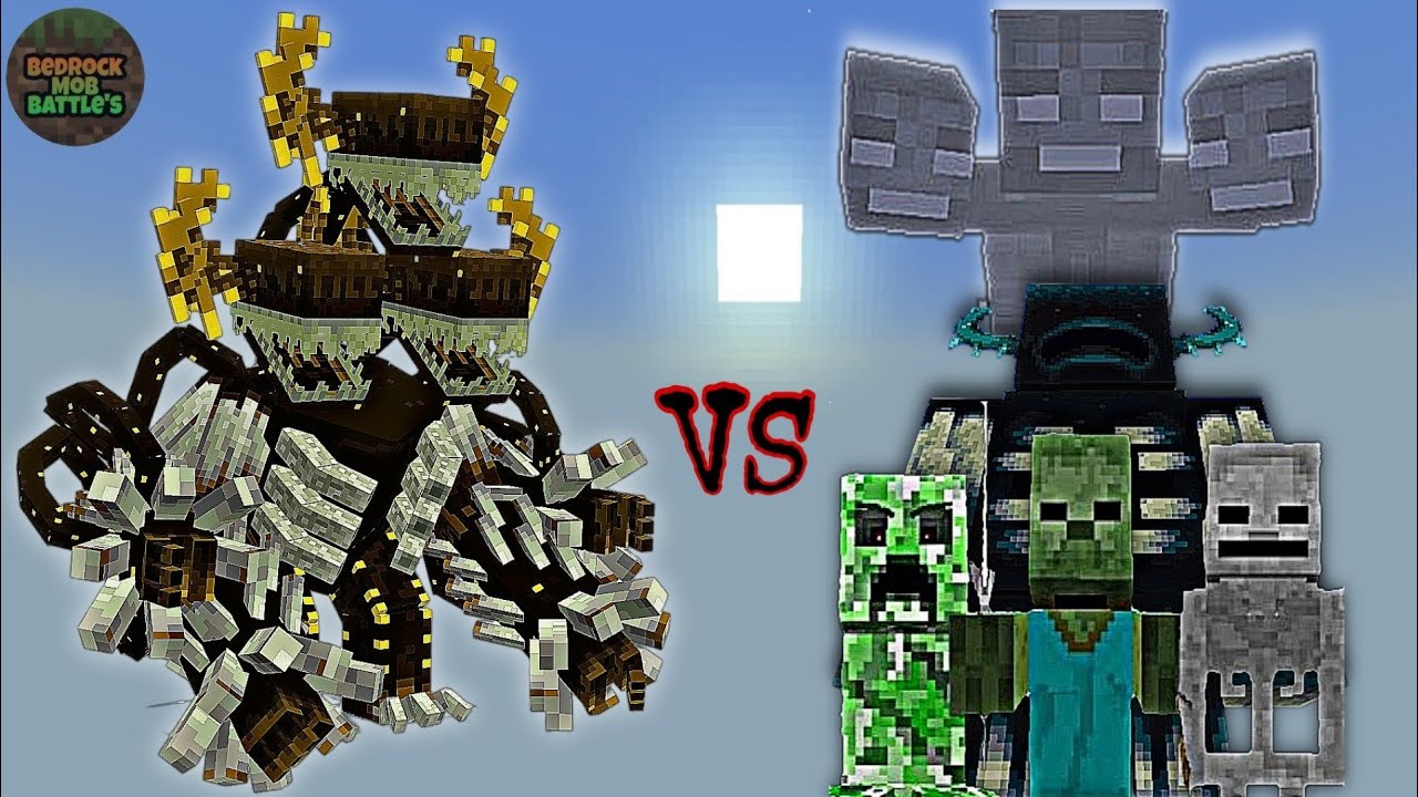 Old OverLorden vs Titan Mobs Bosses | Minecraft Bedrock | Mob Battle