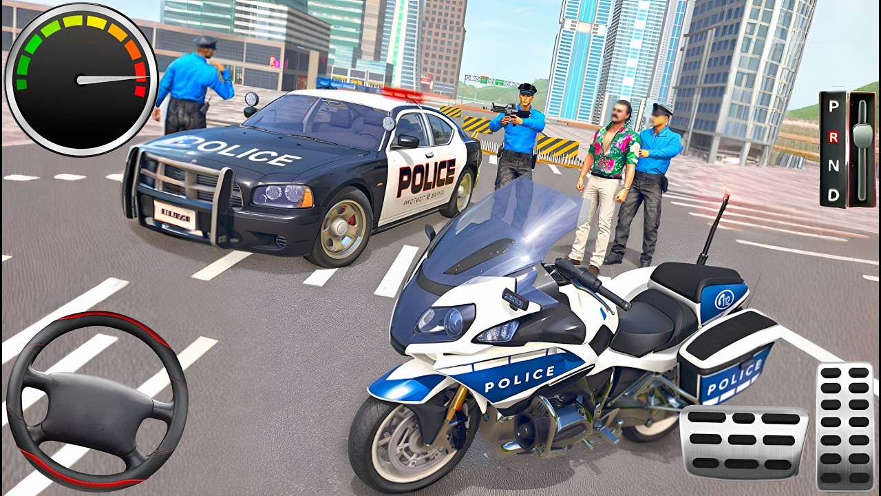 Police Car Chase Simulator 3D Game - Real Cop Cars Driving Simulator 2024 - Android GamePlay