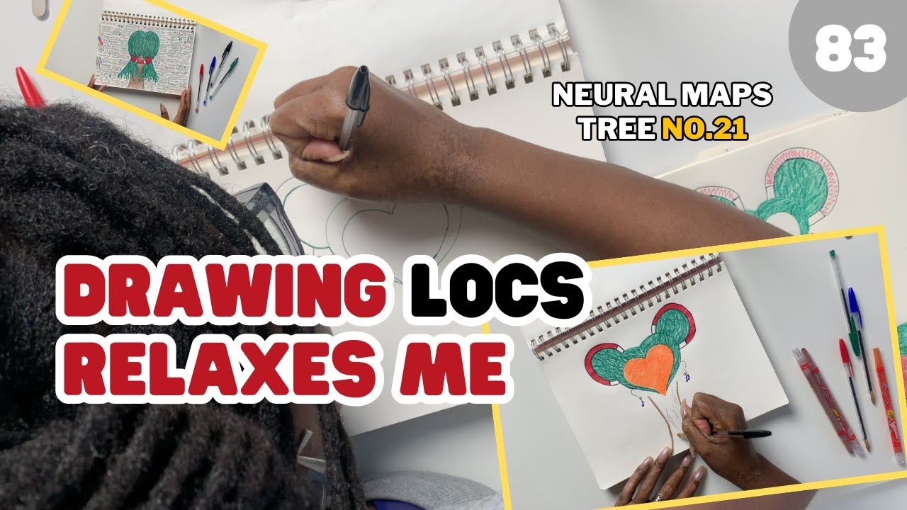 Letting MY TRADITIONAL LOCS inspire creativity for my NEURAL MAPPING TREES during NO RETWIST periods