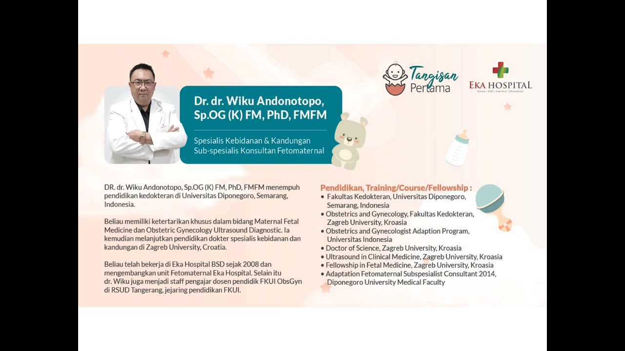CENTER PELAYANAN BAYI PREMATUR EKA HOSPITAL BSD SERPONG (Dr Wiku Andonotopo)