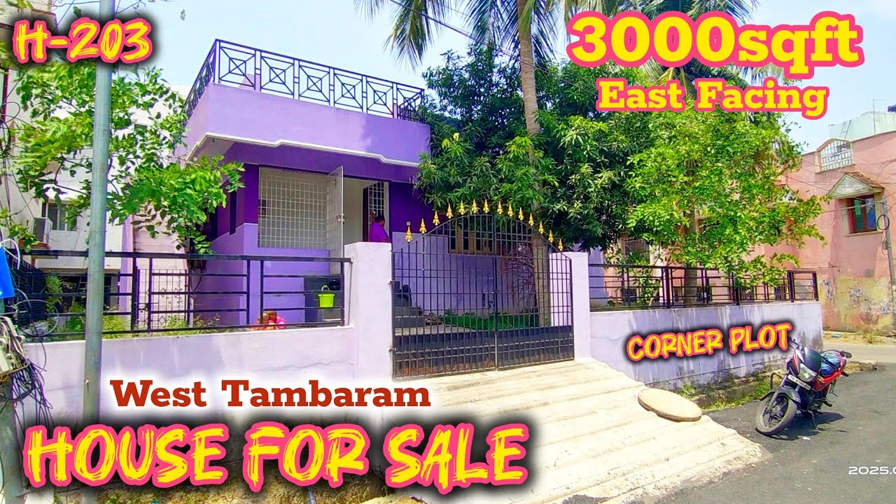independent House for sale in west Tambaram Land-3000sqft|Build-1400sqft|East Facing|☝️