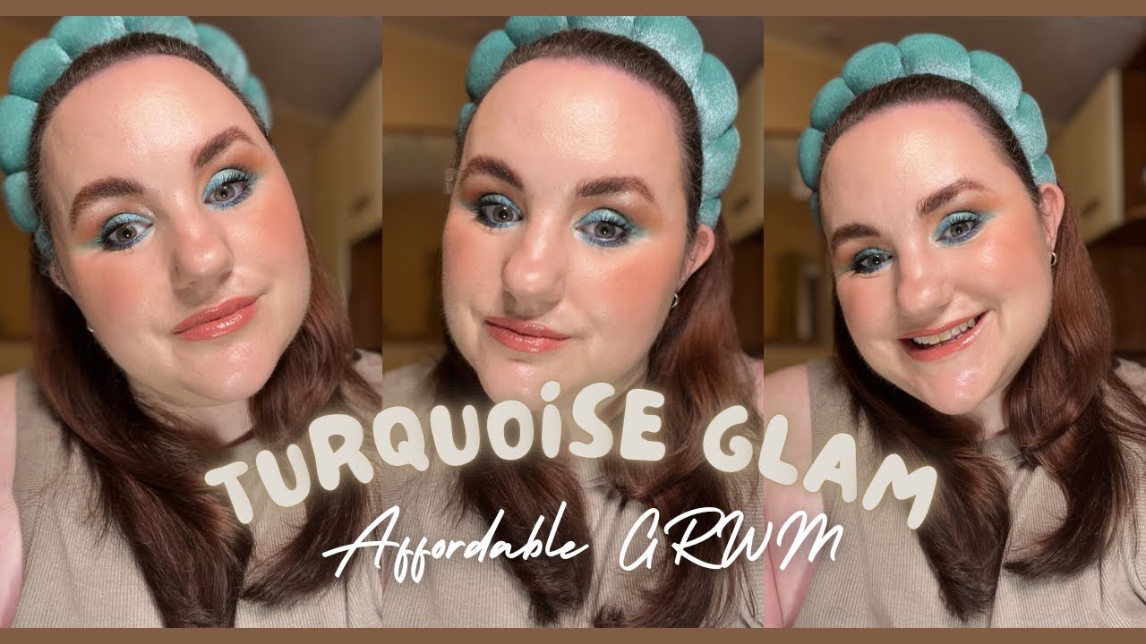 Affordable Turquoise Glam 🦋 Total Makeup Joy | I Heart Revolution Tasty Watermelon Palette 