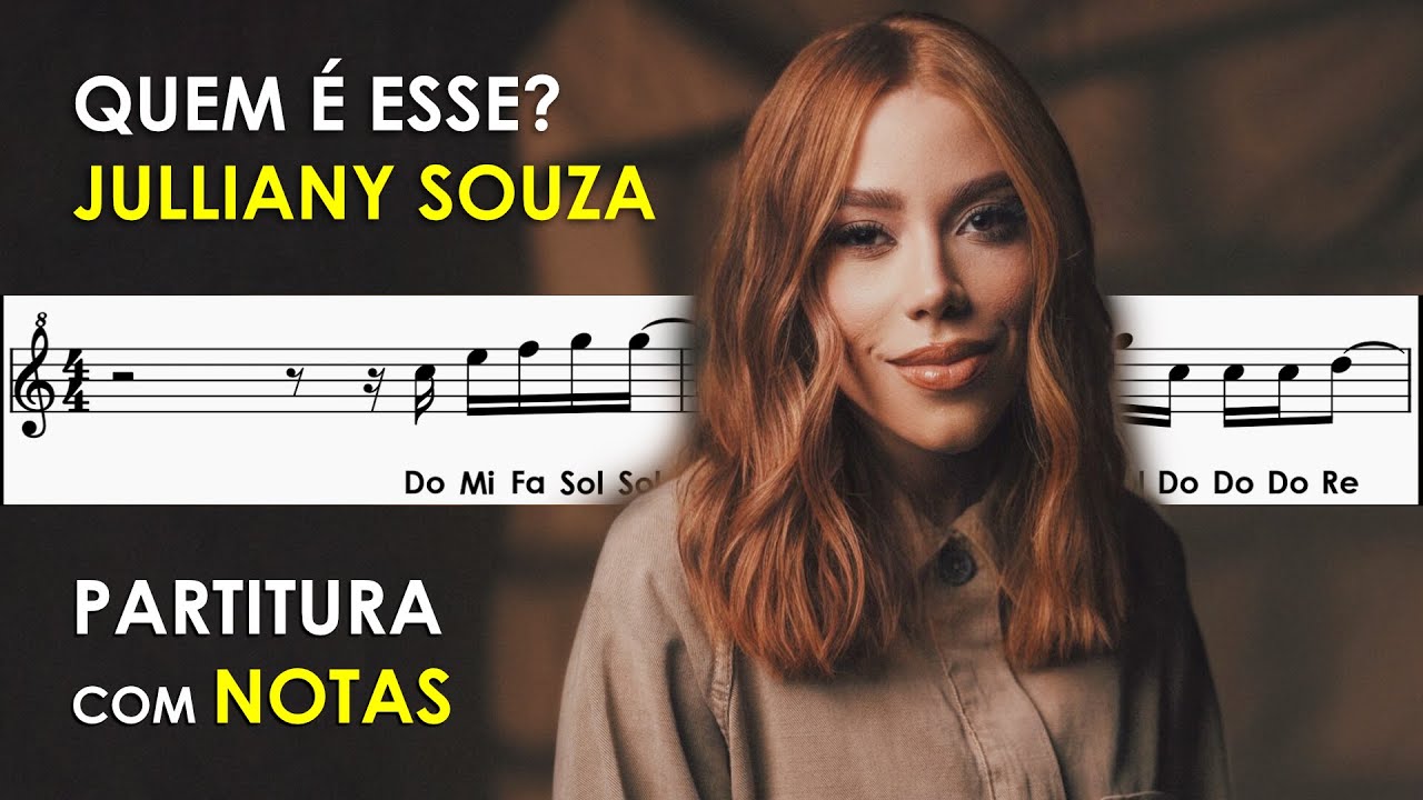 Quem &Eacute; Esse? | Partitura com Notas para Flauta Doce, Violino | Julliany Souza