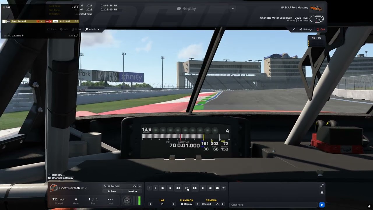 iRacing: Scott Perfetti (Next Gen @ Charlotte Roval)