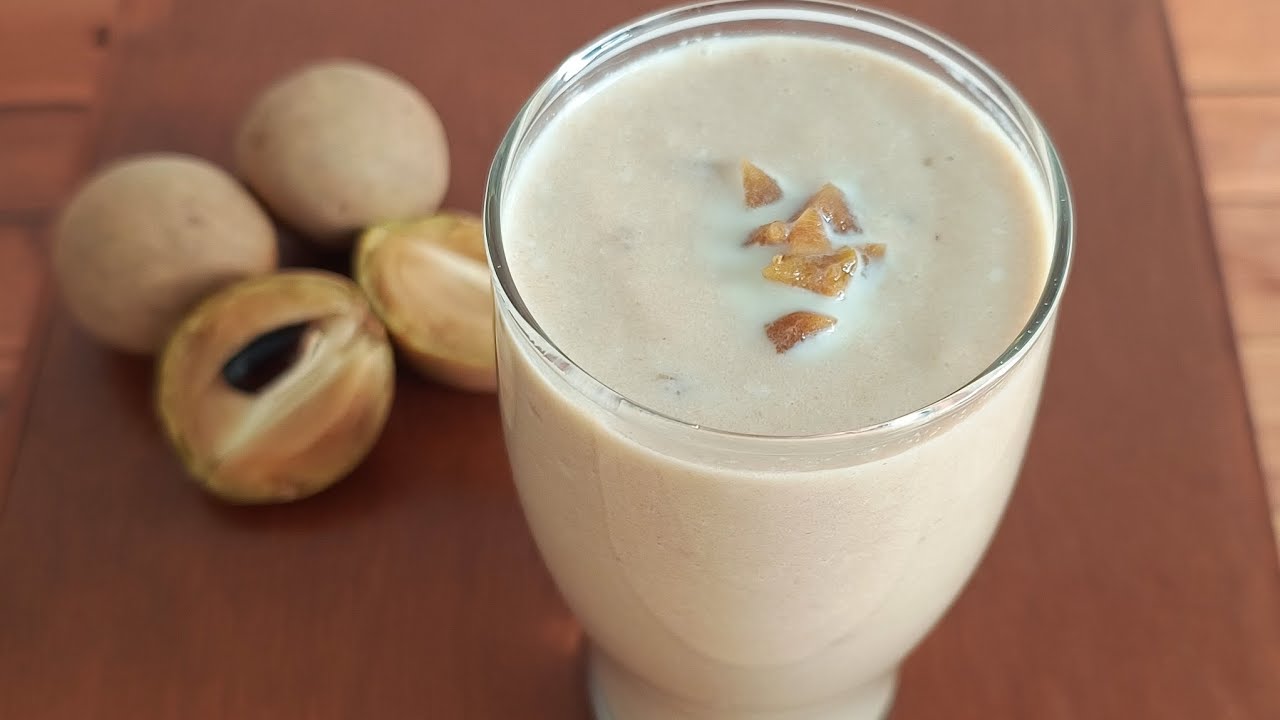 Chikoo Milkshake | Sapota Milkshake | Chikoo Juice | Sapota Juice | Chikoo Shake | Sapota Recipes