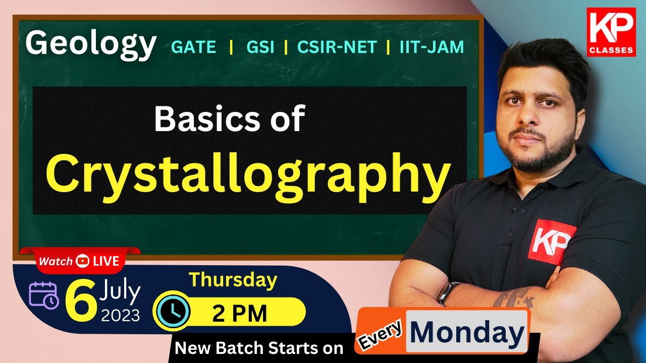 Basic of Crystallography - for GATE, CSIR NET, UPSC GSI & IIT JAM GEOLOGY Exams #geology