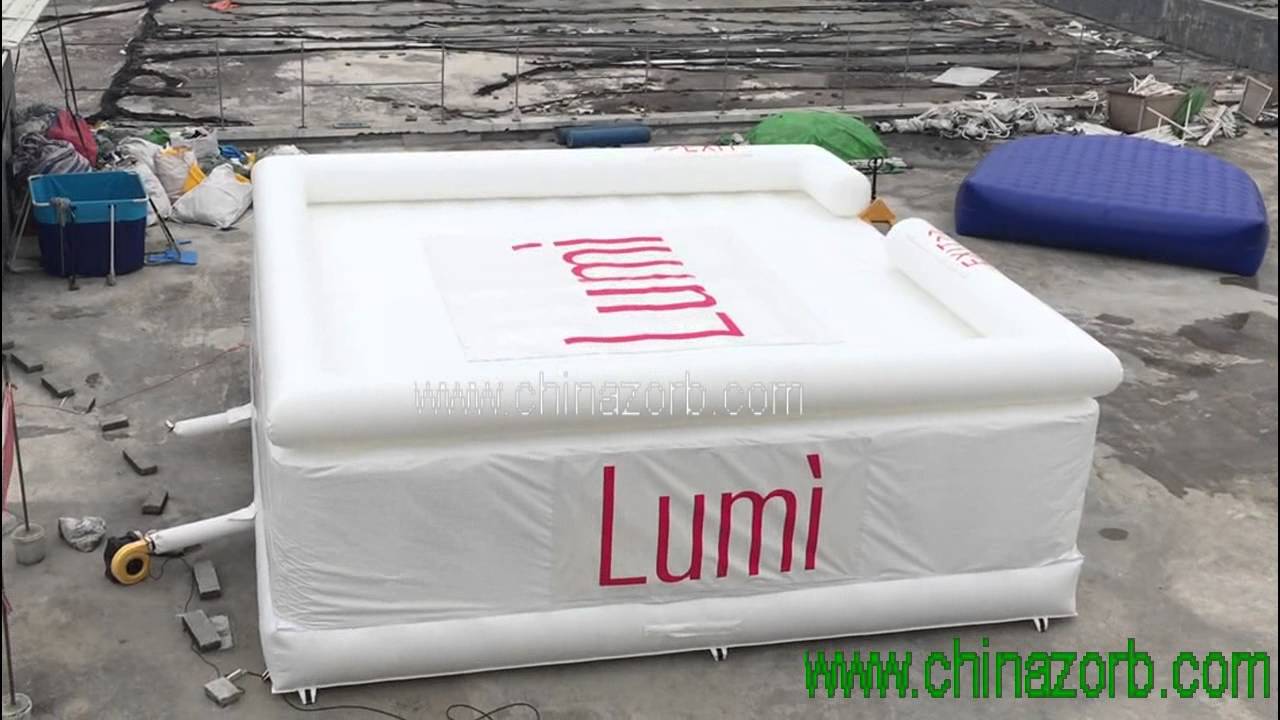 2016 New Custom made Inflatable Big Air Bag Safety Cushion for Stunts