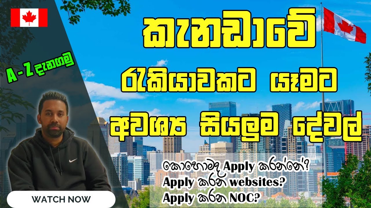 කැනඩාවේ රැකියාවකට යමු | how to find a job in Canada | Canada Sinhala Vlog