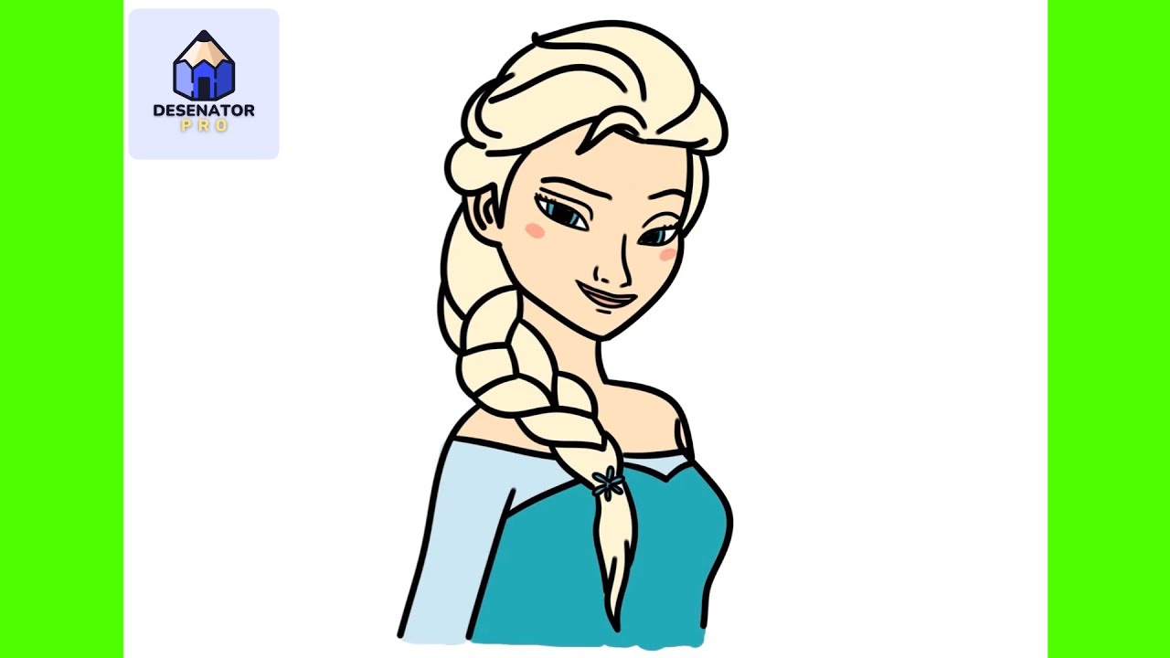 How to Draw ELSA From FROZEN (elsa and anna) | Easy Step-by-Step Tutorial for Kids