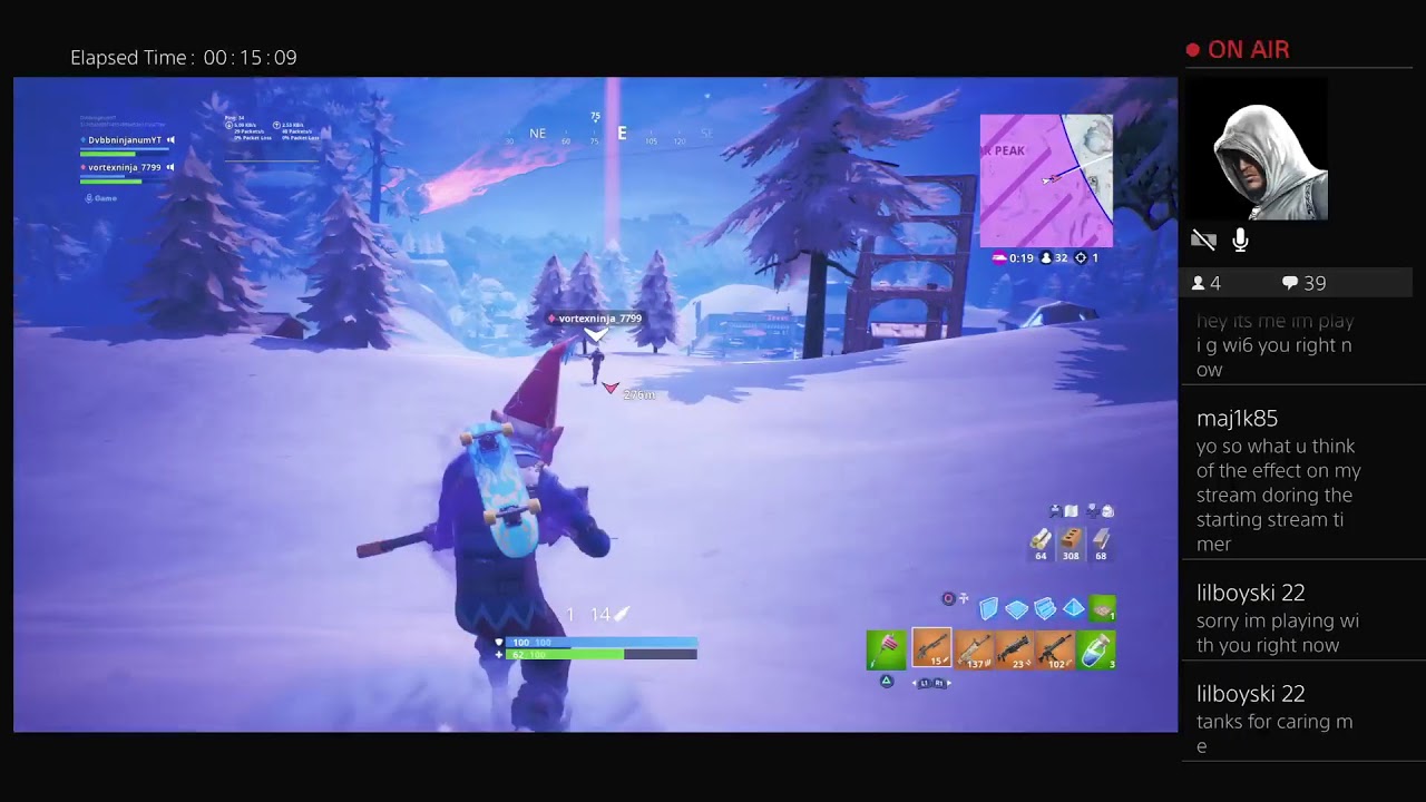 Fortnite DvbbninjanumYT's Live PS4 Broadcast