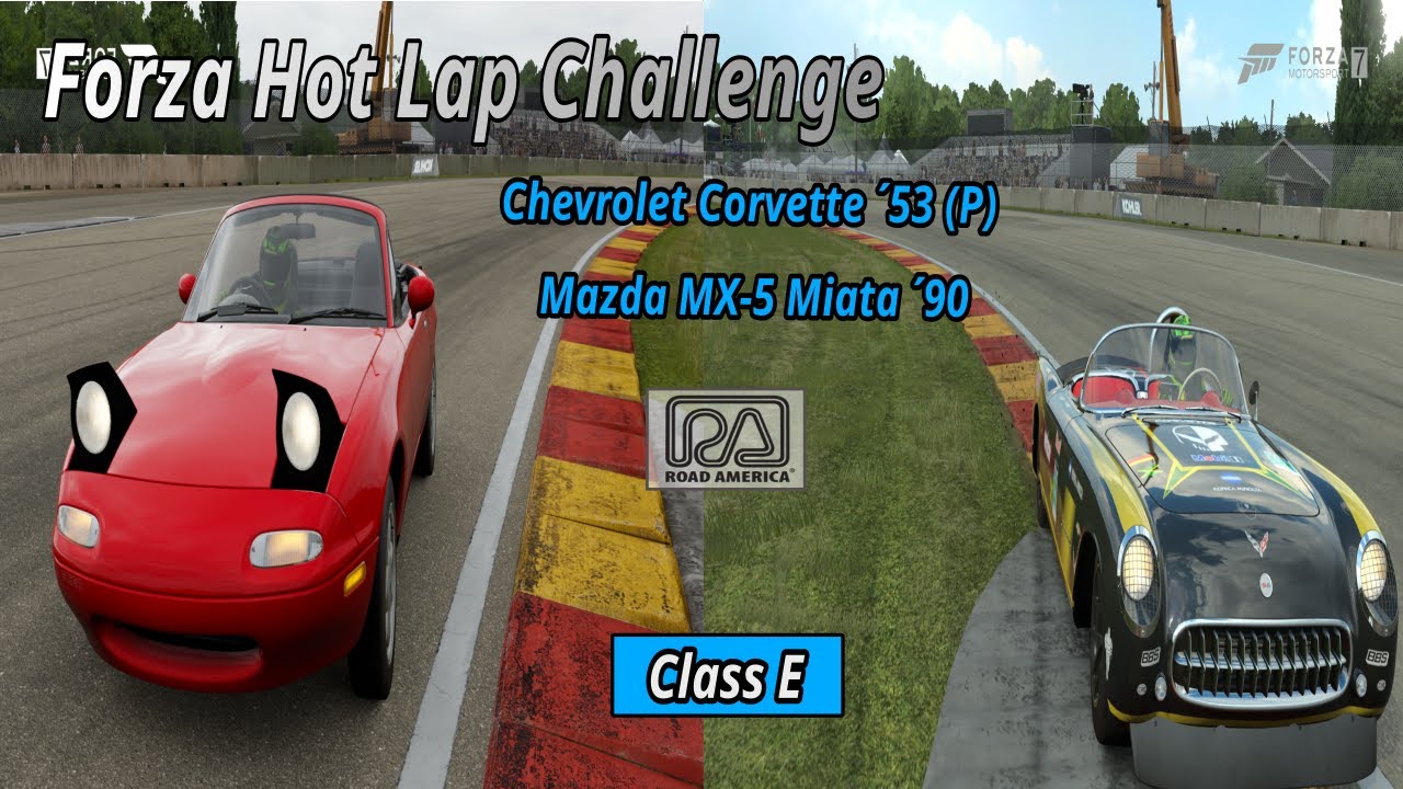 Mazda MX 5 Miata ´90 vs Chevrolet Corvette ´53 (P) Road America HLC !!