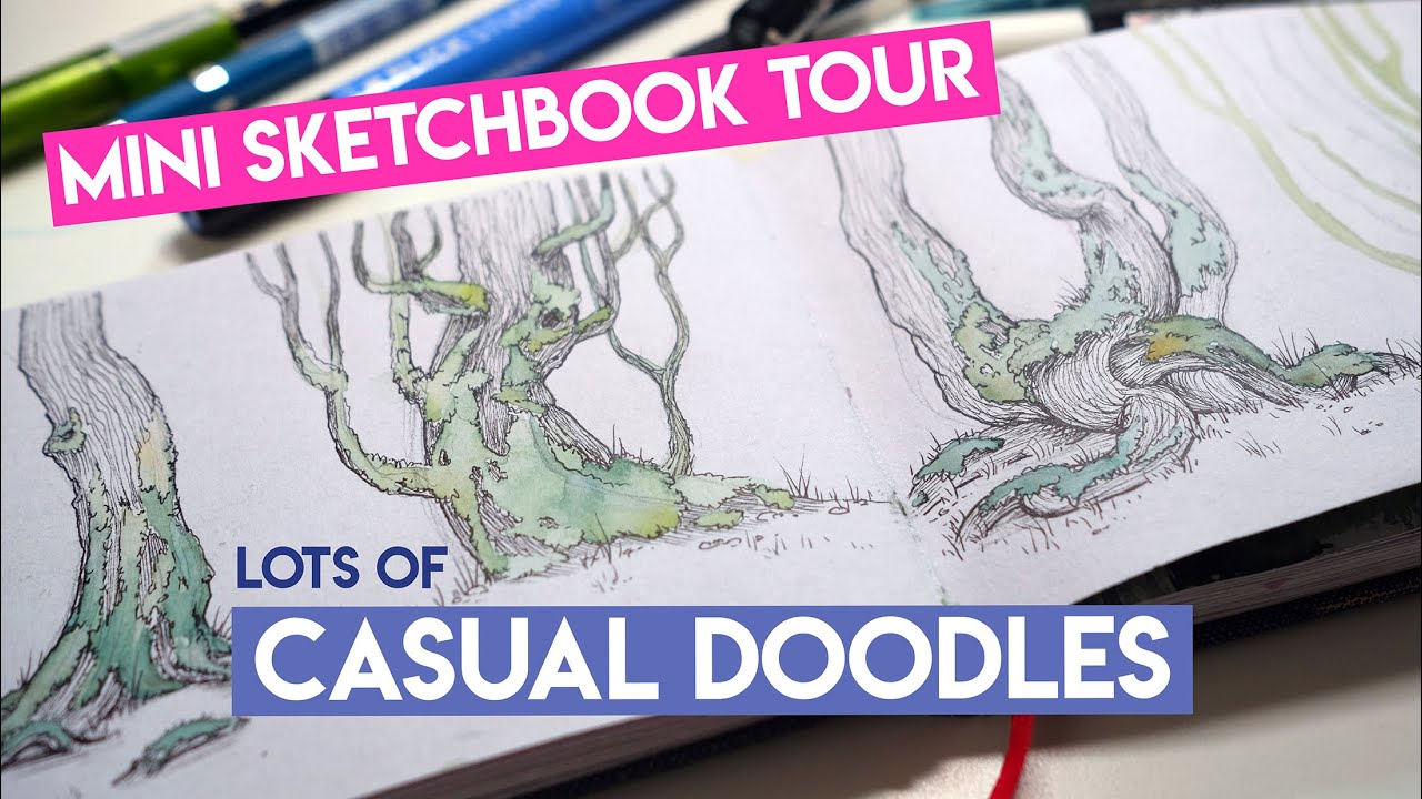 Mini Sketchbook Tour - Watercolor, Ink & Gouache ✶ (#13, 2021-2022)