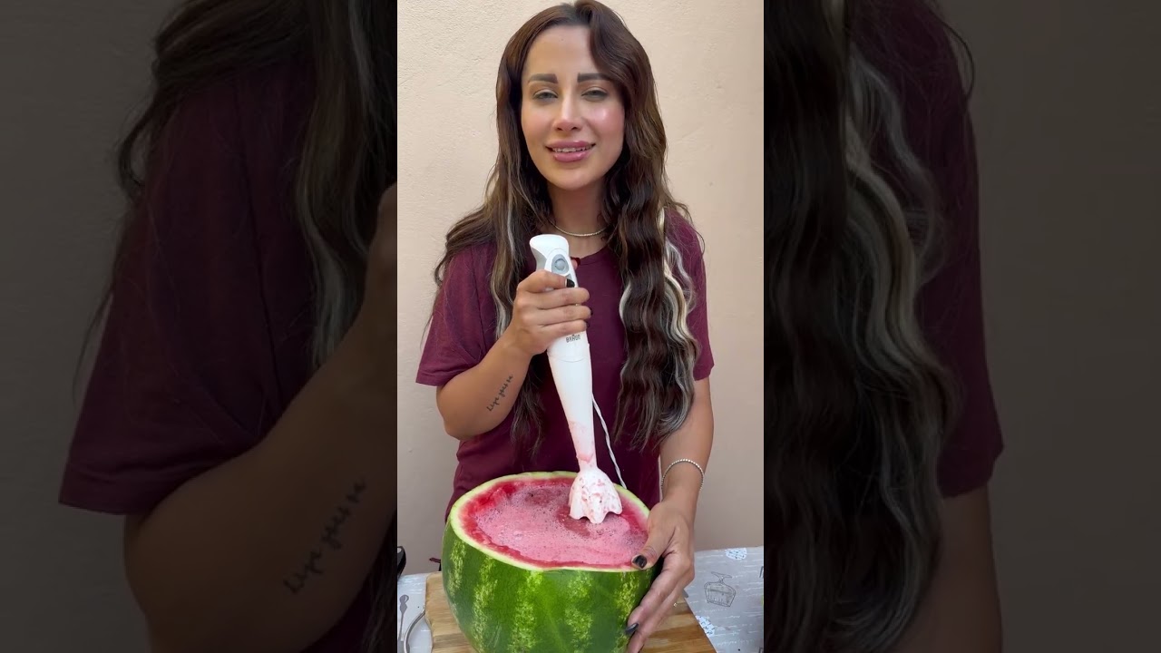 عملنا ترند البطيخة في هالصيفيه والنتيجة رائعه 😜❤️
