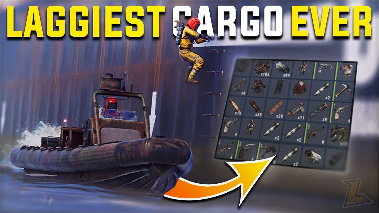TAKING THE LAGGIEST RUST CARGO SHIP LOOT RUN EVER FOR CRAZY LOOT - Rust Vanilla Survival | S16-E2