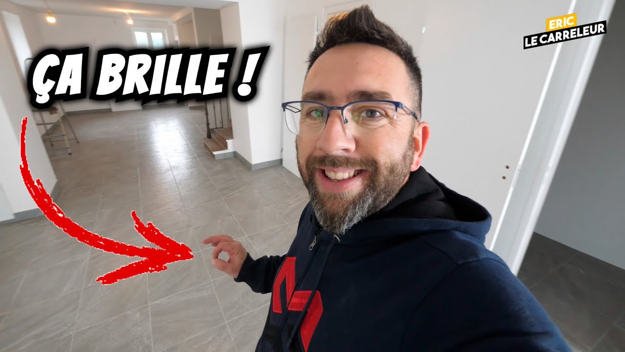 On pose LE CARRELAGE et on fait LES JOINTS !!