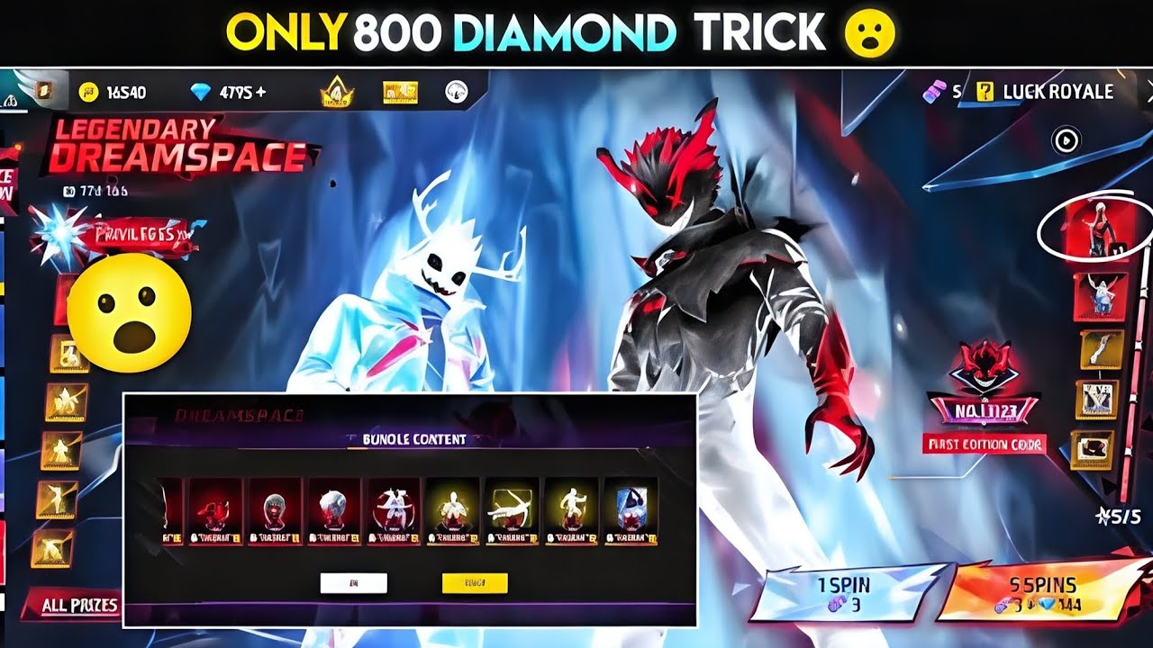 Legendary Entry in Auction with 20lakh Diamonds 💎😎 Evo Nightmare Bundle