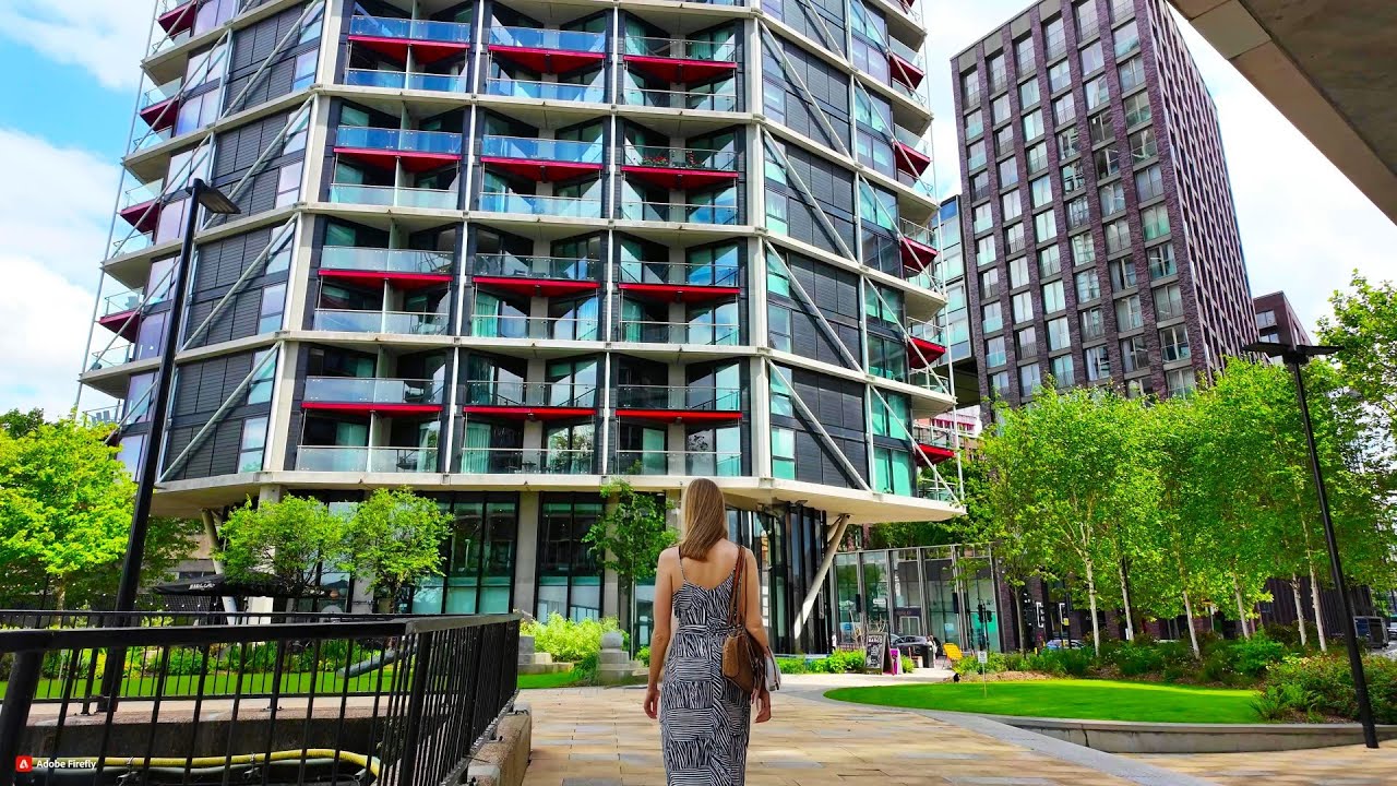 [4K] Battersea | Nine Elms | Embassy Gardens | London Walk